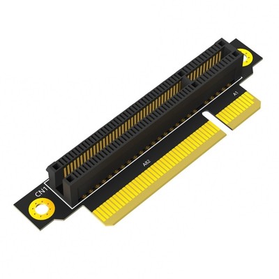 20mm Reverse 90 Degree PCIE 8X Slot to PCIe X8 Male to Female Adapters Risers