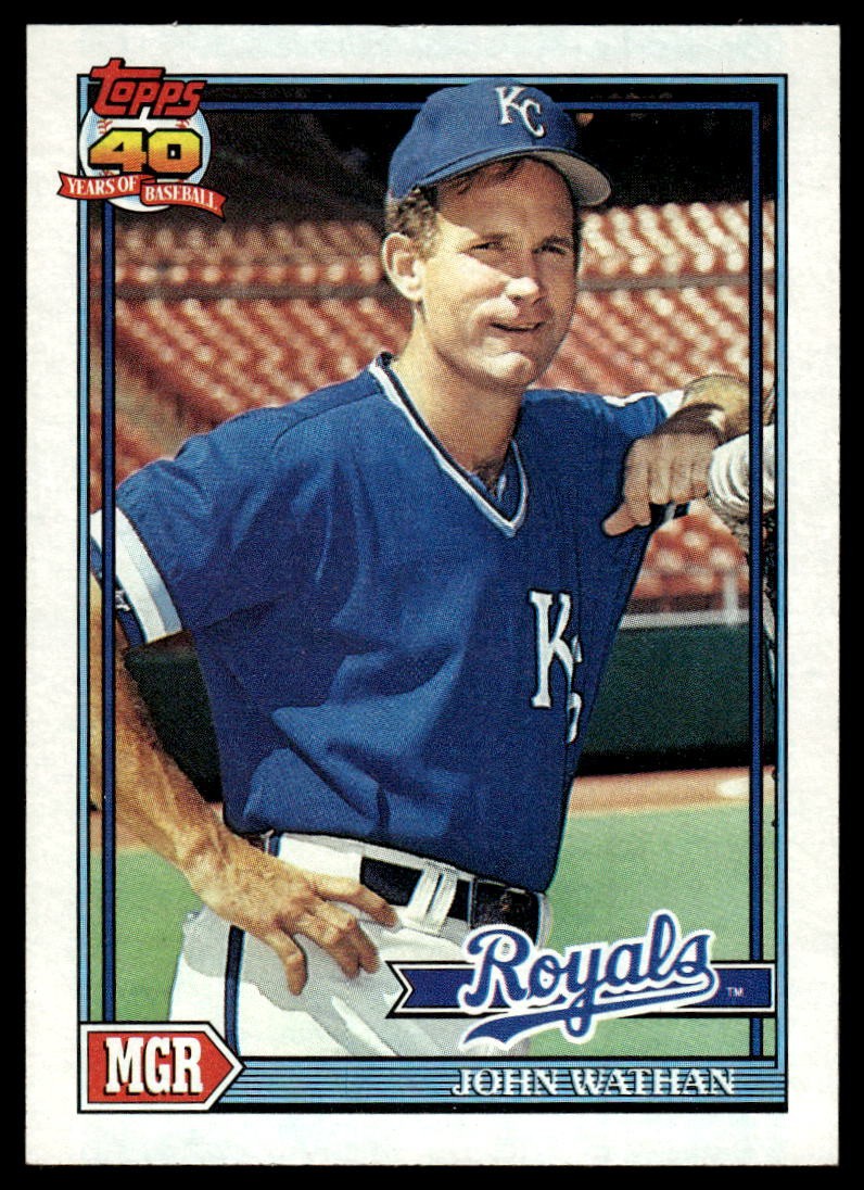 1991 Topps #291 John Wathan