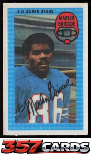 Marlin Briscoe #16 1971 Kellogg's card