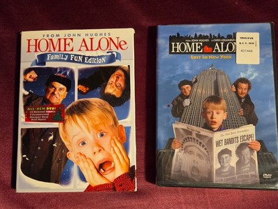 Home Alone Family Fun Edition w Slipcover & Home Alone 2 DVD Lot Sealed