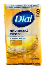 Dial Bar Soap Gold 4 Ounce 8 Count Advanced Clean Antibacterial
