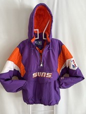 Vintage Phoenix Suns NBA Starter Jacket 90s Purple/Orange XL, EXCELLENT