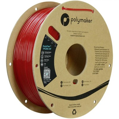 Polymaker Filament Druckmaterial TPU PolyFlex flexibel Rot 3D Druck 2.85 mm 1 kg