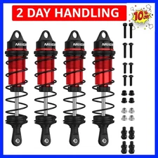 RC , 4PCS 1/8 110mm RC Car Front Shocks Set Adjustable Shocks Compatible with...