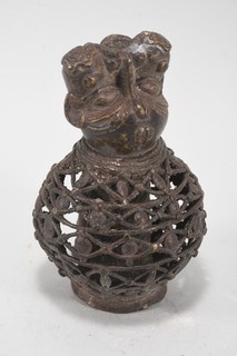 F08U64 Afrikana Bronze Objekt Figur