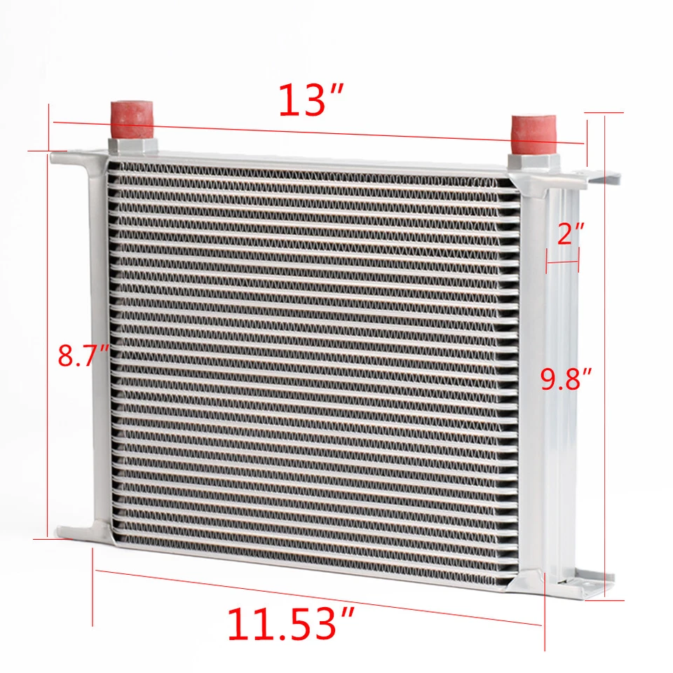 Enfriador de aceite de transmisión de motor universal 10AN apto para 30 filas + ventilador de refrigeración de 7" Foto 2 de 4