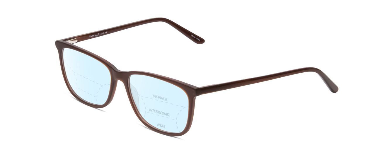 Ernest Hemingway H4848 Unisex Cateye Blue Light Blocking Glasses Brown 54mm