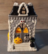 Bath Body Works Halloween Haunted House Black Cat Soap Dispenser Holder 2016