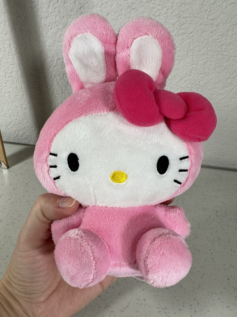 ぬいぐるみ HELLO KITTY Sanrio Hello Kitty Plush Pink Bunny Rabbit Stuffed Animal SK Japan