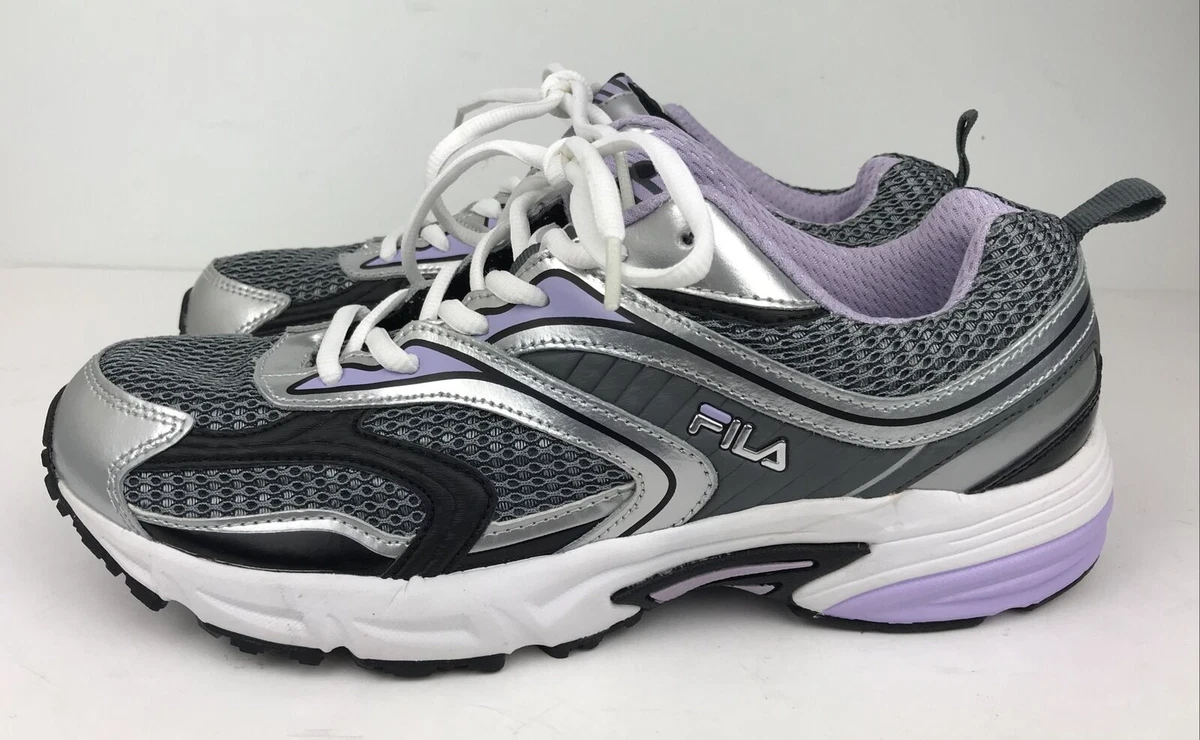 Fila Sneakers Women s 11 Running Shoes Lavender Silver Multi color