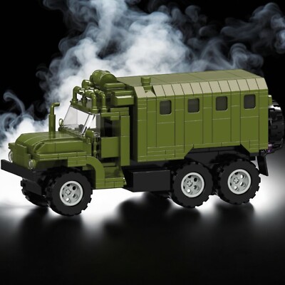 URAL Russischer Militär LKW Modell 1:25 Modellbau Klemmbausteine mit 456 Teilen