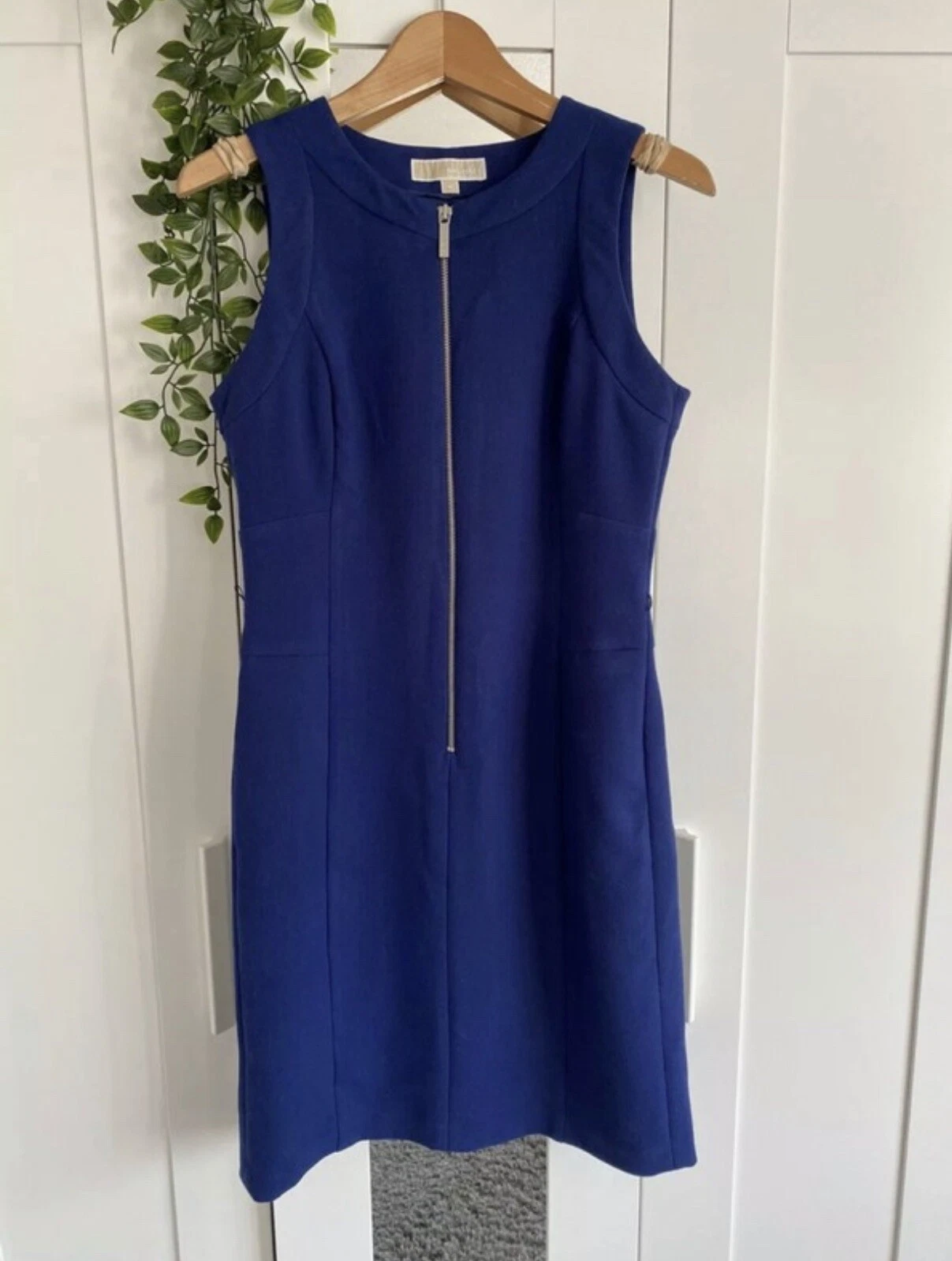 ? Abito donna taglia 6 MICHAEL KORS matita formale elegante designer blu royal ?