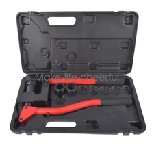 Red Manual Metal Stud Punch Tool 20GA with 7/8", 1-1/8", and 1-11/32"