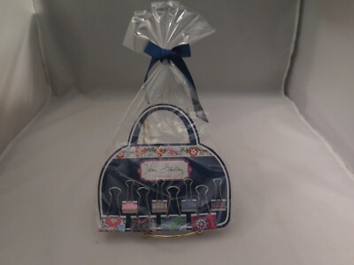 Vera Bradley Binder Clips Set of 8 Large & Small - New in Package - b1