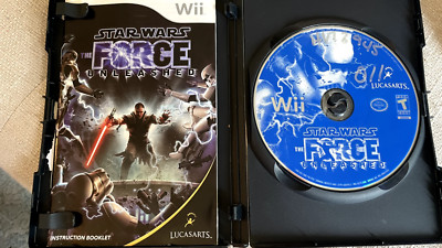 Star Wars: The Force Unleashed (Nintendo Wii, 2008) - game disc, case, booklet