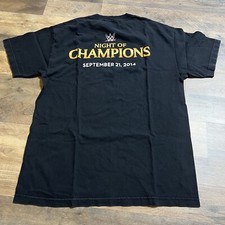 WWE Night Of Champions T-Shirt 2014 Men’s Size L Large Black Staff Crew