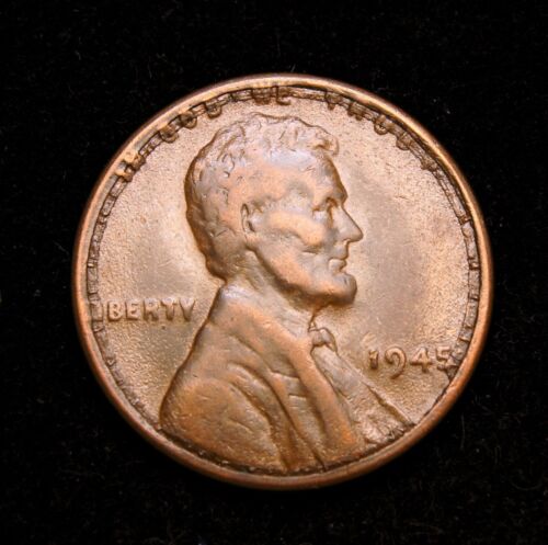 Centavo de trigo Lincoln 1945 error como nuevo - Imagen 1 de 2