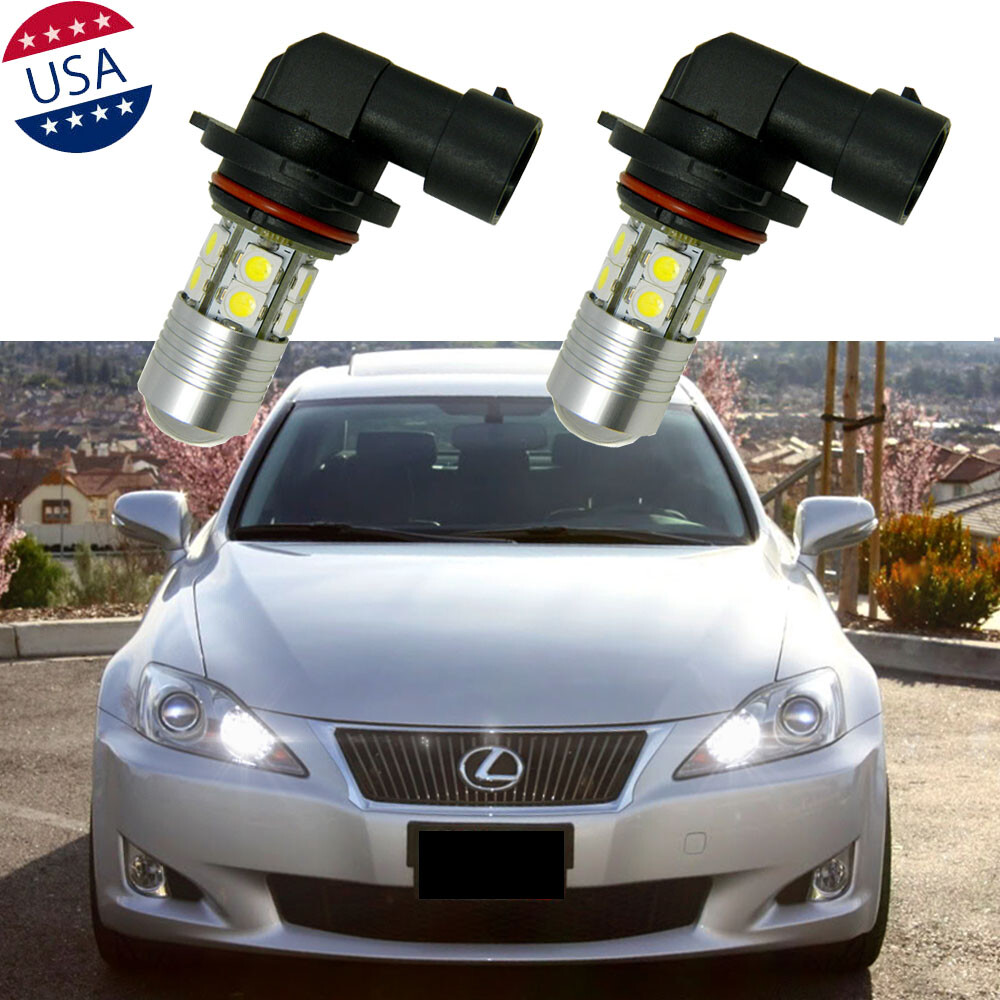 9005 6000K White LED Daytime Running Light For Lexus GS350 IS250