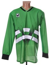 UHLSPORT VINTAGE TEMPLATE 1990'S GREEN FOOTBALL SHIRT SIZE L ADULT LONG