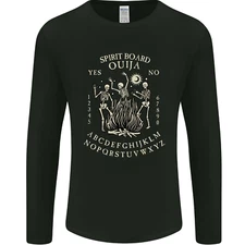 Ouija Spirit Board Halloween Demons Ghosts Mens Long Sleeve T-Shirt