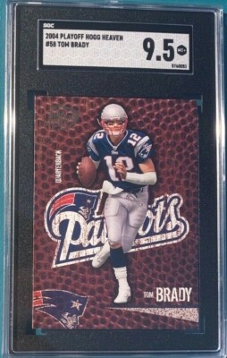 2004 Playoff Football #58 Tom Brady Hogg Heaven SGC 9.5 | eBay