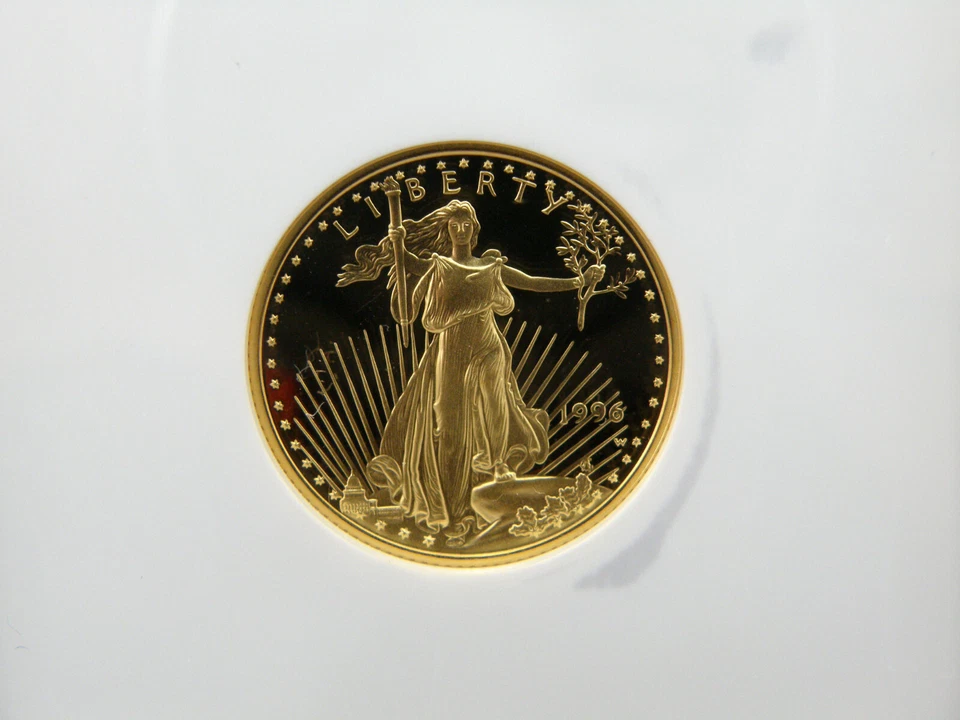 1996-W Proof American Eagle 1/4 oz $10 Gold Coin NGC PF 69 Ultra Cameo - Image 4 of 4