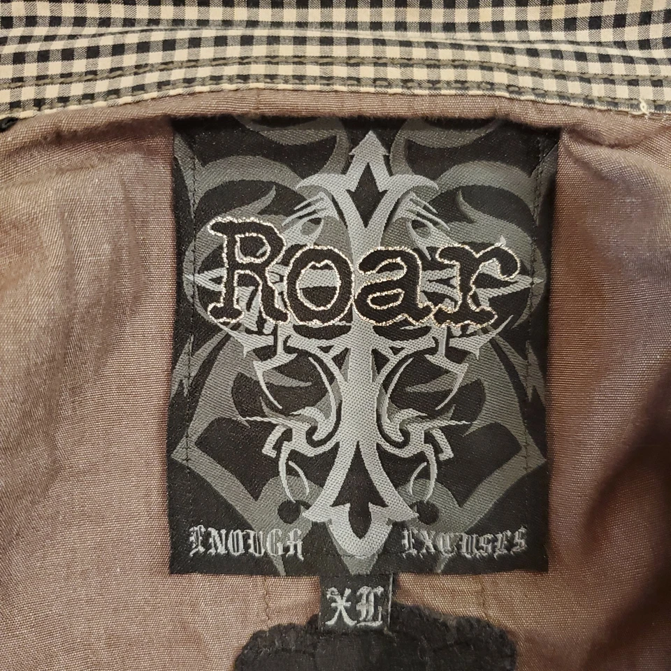 Camisa Roar Soldier Para Hombres XL Suficientes Excusas Marrón Mangas Largas Bordada En muy buen estado Foto 3 de 4