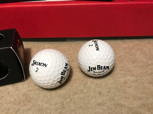 2 pack srixon golf balls Jim Beam, black logo, golf balls, 2Pac 8 balls new - Picture 4 of 4
