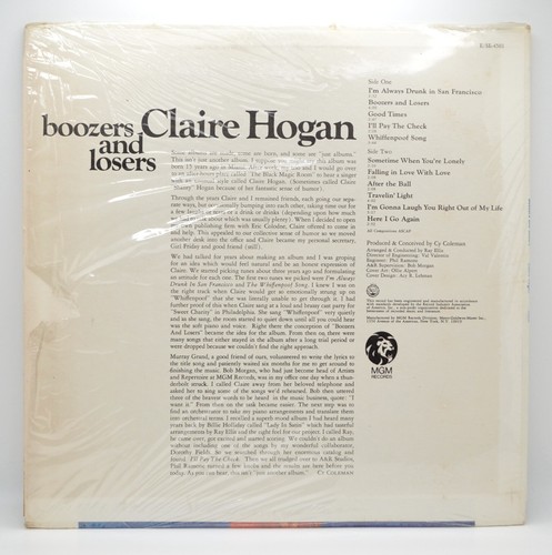 Claire Hogan: Boozers and Losers, Promo 1967, MGM, E-4501, Shrink, LP/EX SL/VG - Picture 2 of 6