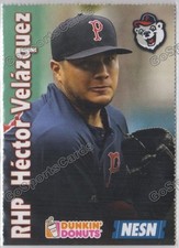 2017 Pawtucket Red Sox Dunkin Donuts SGA Hector Velazquez RC Rookie Boston MEX