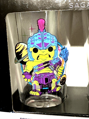 Funko - Marvel Infinity Saga-2 Pk Hulk Thanos Pint Drinking Glass Set-17oz Each - Picture 5 of 13
