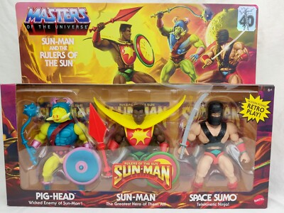 3-Pack Masters of the Universe Sun-Man and the Rulers of the Sun Action Figures