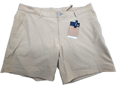 The North Face Shorts Mens 40W 7'' Beige Flashdry Rolling Sun Packable Logo $60