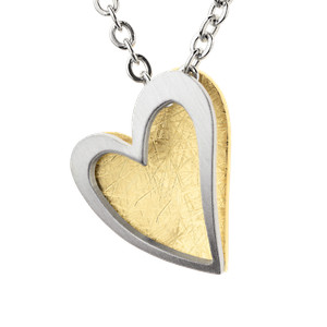 Authentic Serious Design Evia Pendant AN935 Heart Gold Plated