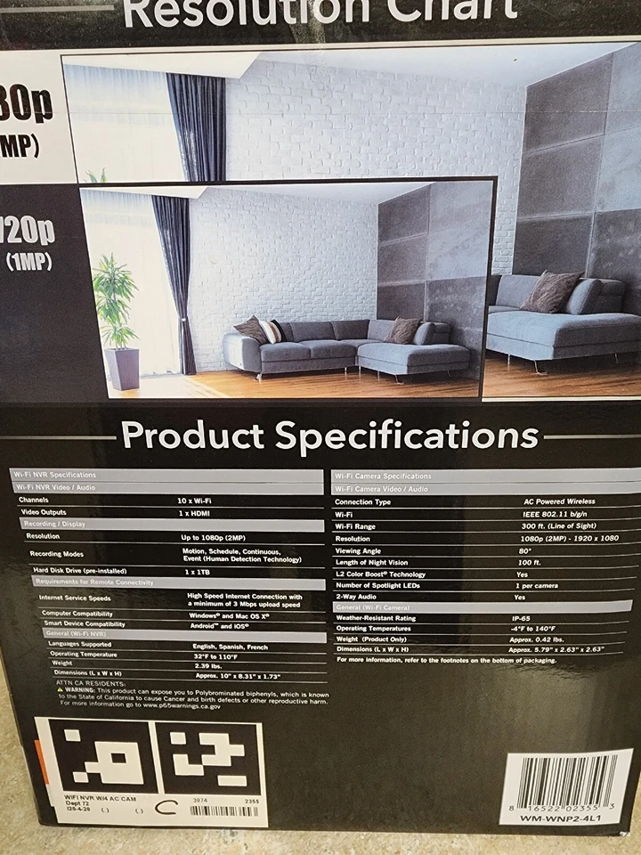 Night Owl WNP2L-1041 Wired Indoor/Outdoor 4 Camera Complete System - Image 4 of 4