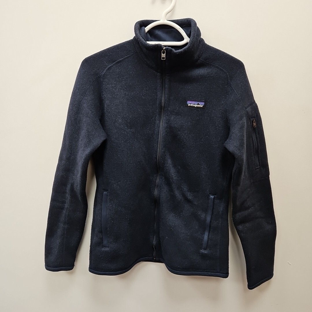 Patagonia Better Suéter Polar Azul Marino Cremallera Completa Jersey Chaqueta Mujer Talla Pequeña
