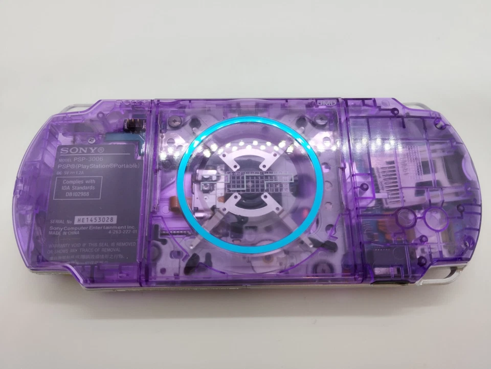 Sony PSP-3000 Playstation Portable Handheld Console Clear purple Customized - Image 4 of 4