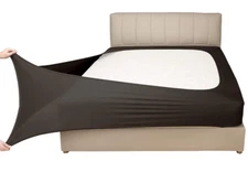 Microfiber Knit Box Spring Cover King/Cal K, Chocolate Brown