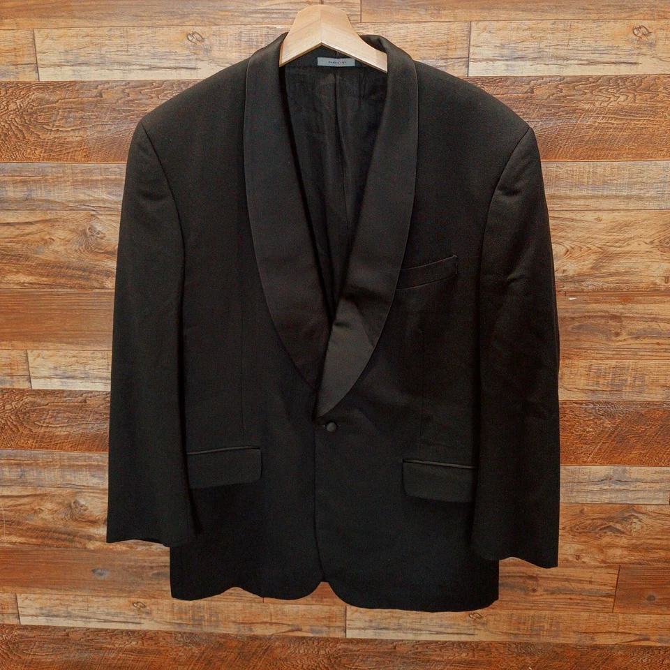 BROOKS BROTHERS Peak Lapel Tux Tuxedo jacket size 42 Black wool - Image 2 of 4