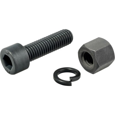 HALDER Schraube, Mutter und Federring Set für Ø 30 mm Tempergussgehäuse Hammer