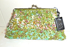 VINTAGE SEQUIN PURSE CLUTH BEAUTIFUL COCKTAIL BIJOUX TERNER DESIGN