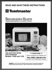 Toastmaster 1143S & 1193 Bread Maker owner & ...