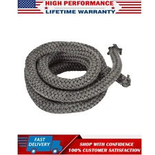 Fiberglass Wood Stove Rope Gasket Graphite 1000 deg Temp Tape Fire Door Seal US