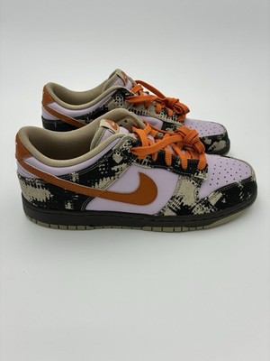 Nike Dunk Low Retro LTD Monarch Desert Khaki Snakeskin Men 9 Women 10.5