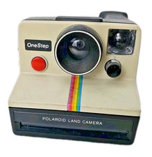 Polaroid One Step Rainbow Instant Land Camera With Strap UNTested Parts Only