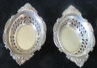 SET OF TWO GORHAM STERLING SILVER NUT OR BONBON DISH IN THE CROMWELL 48 GRAMS