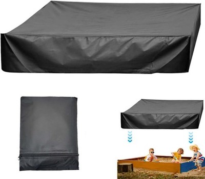 Sandkasten Abdeckung,150X150X20CM Wasserdicht Sandkastenabdeckung mit