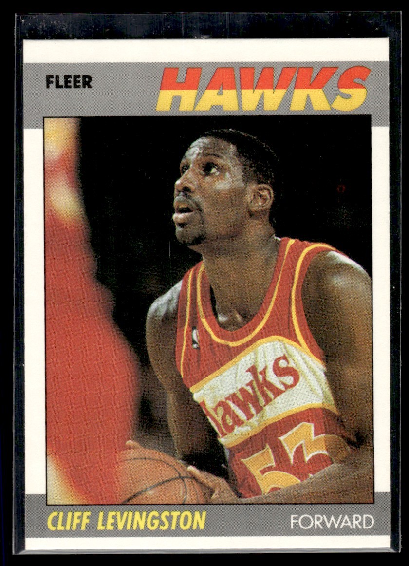 1987-88 Fleer Cliff Levingston Atlanta Hawks #63
