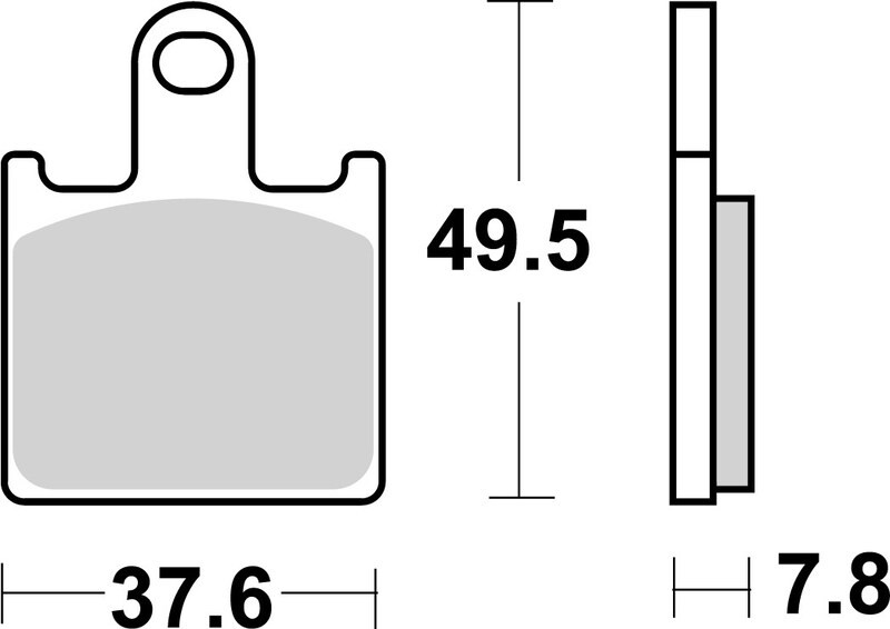 Plaquettes de frein route BREMBO 07KA28SA métal fritté haute performance