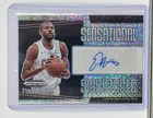 EVAN MOBLEY 2024-25 PRIZM BLACK SENSATIONAL SIGNATURES MOJO AUTO /25 Q4244
